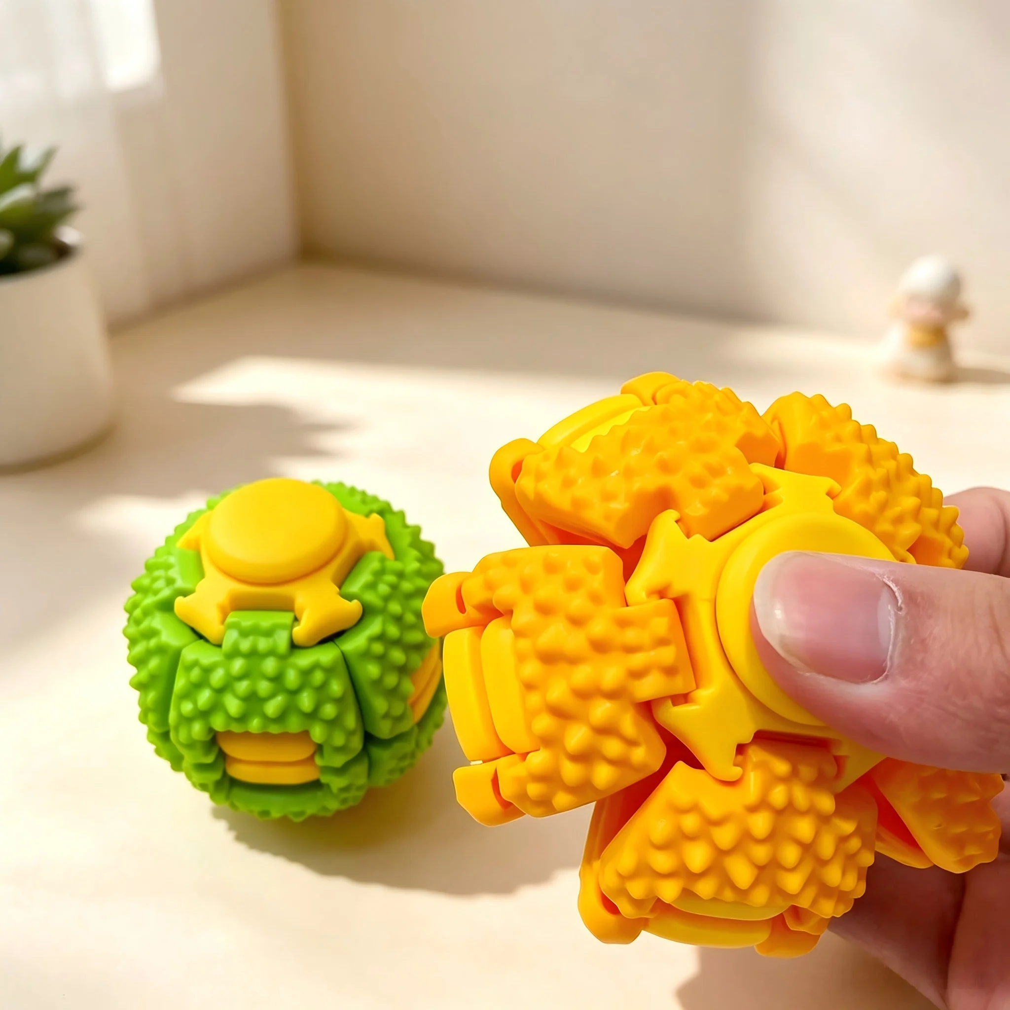 3D Printing Fidget Toys - Durian Shape Fidget Spinner Ball 3D