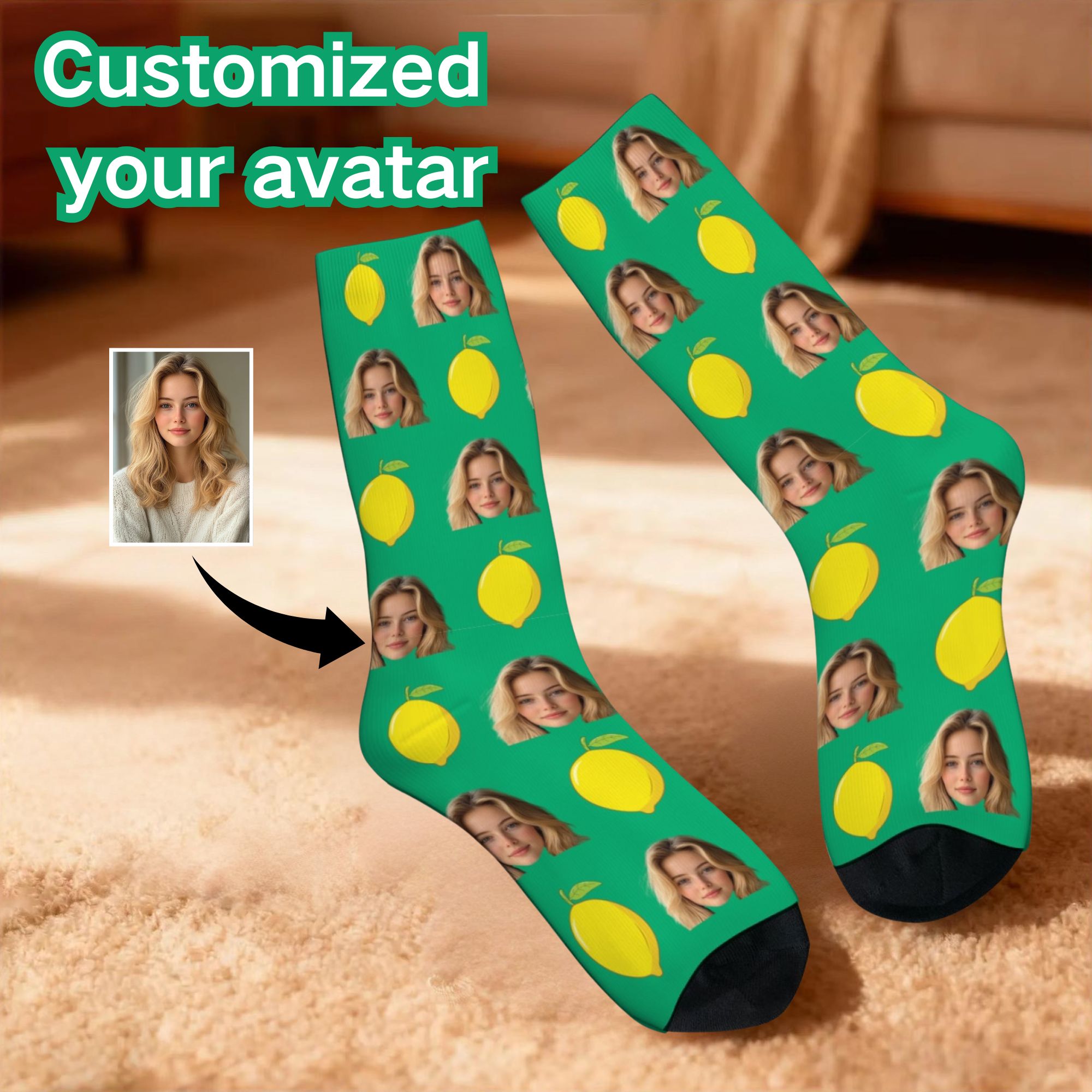 3D Printing Design Free - Funny Personalized Face Photo Custom Socks