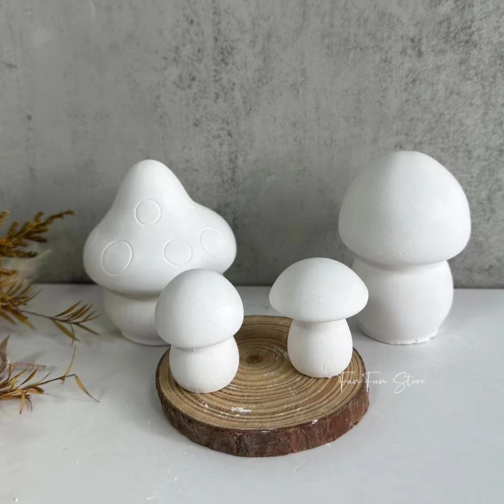 3D Printing Concrete - 3D Mushroom Candle Silicone Mold Crystal