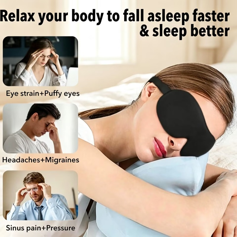 3D Sleep Mask Blindfold 2pcs S - 3D Printing Mask 评论和价格