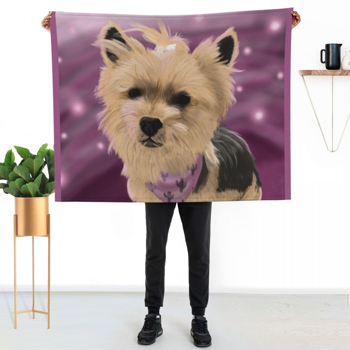 Daisy the Yorkshire Throw Blan - 3D Printing Yorkshire 评论和价格