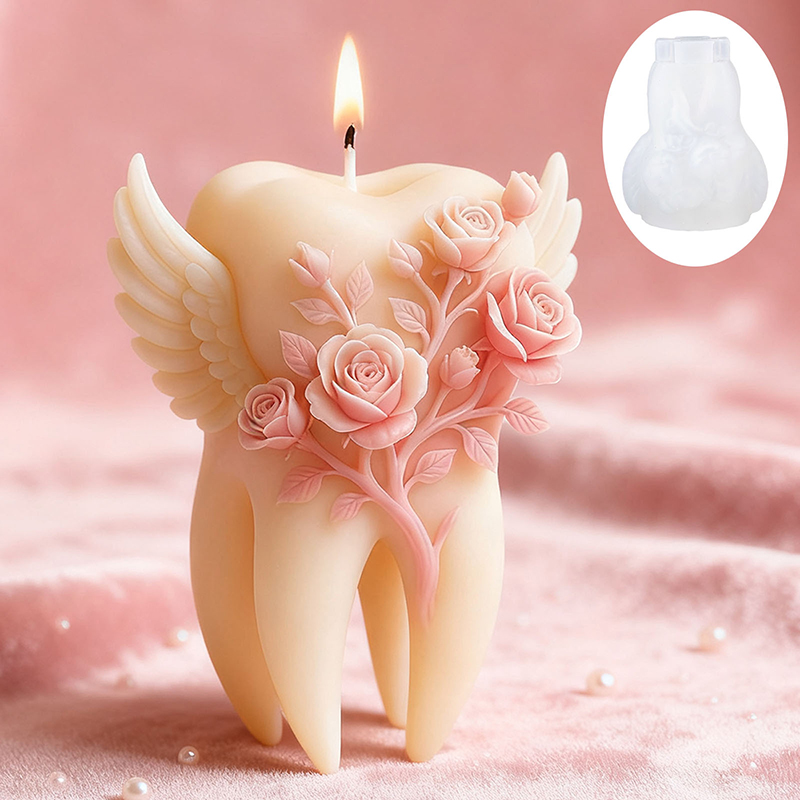 Wings Tooth Candle Silicone Mo - 3D Printing Concrete 评论和价格