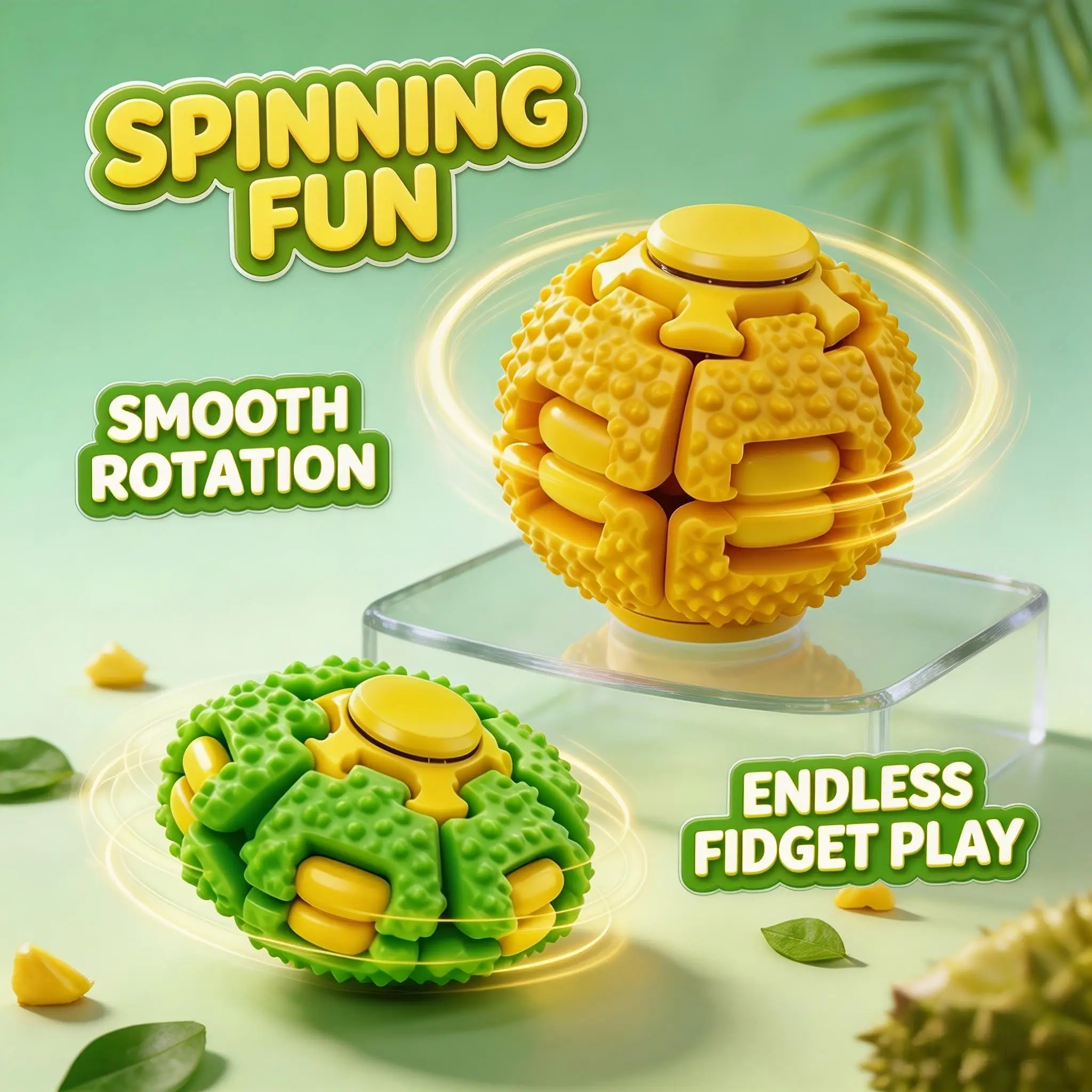 Durian Shape Fidget Spinner Ba - 3D Printing Fidget Toys 评论和价格