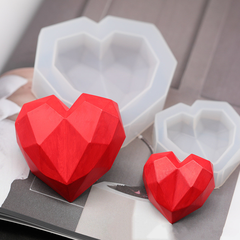 1Pcs 3D Love Heart Design Sili - 3D Printing Concrete 评论和价格