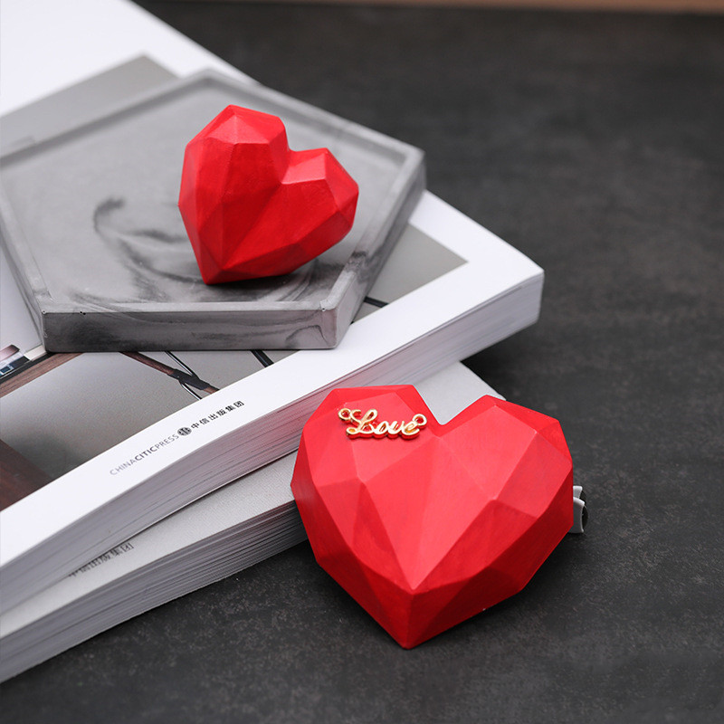 1Pcs 3D Love Heart Design Sili - 3D Printing Concrete 评论和价格