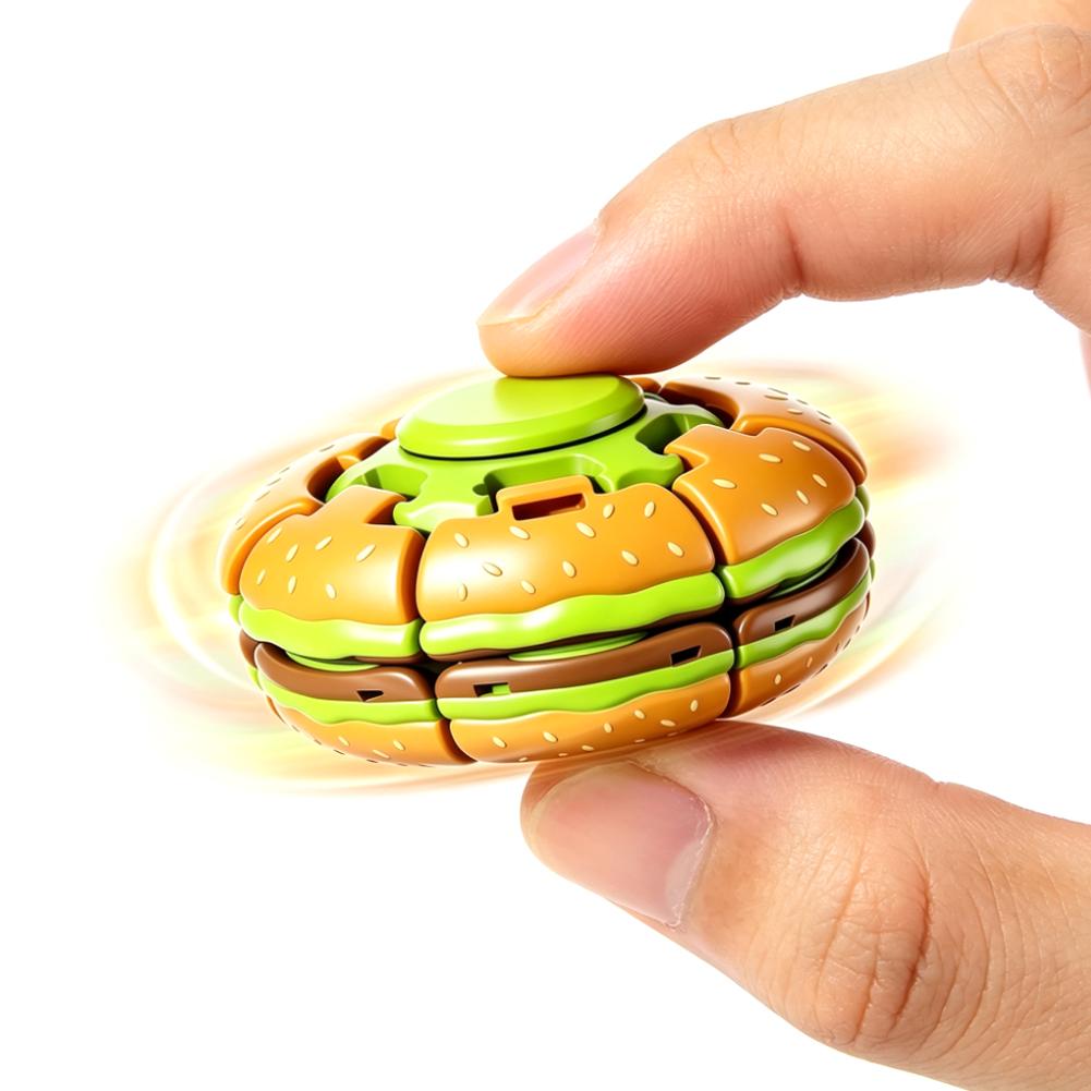 Burger Fidget Spinner Toy 3D H - 3D Printing Fidget Toys 评论和价格