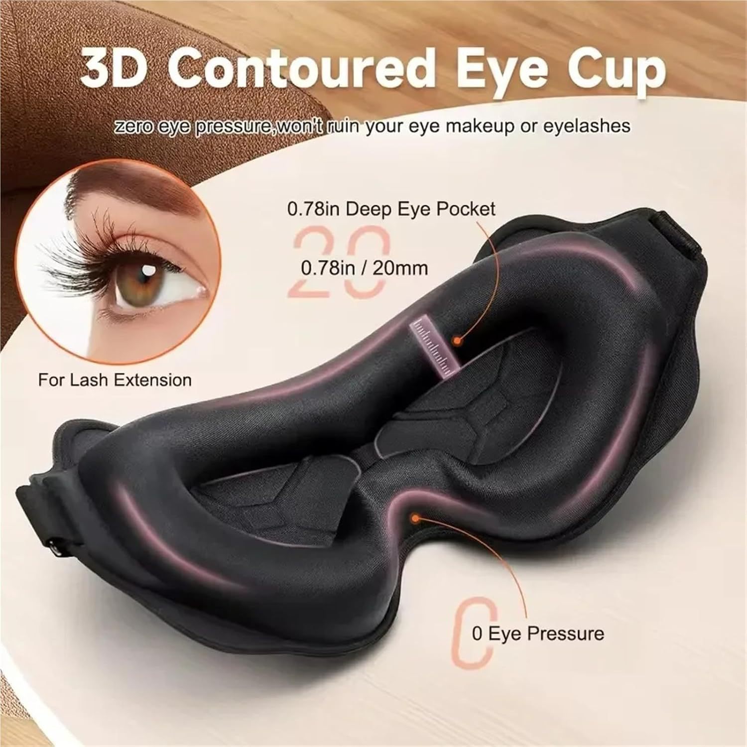 3D Sleeping Mask Block Out Lig - 3D Printing Mask 评论和价格