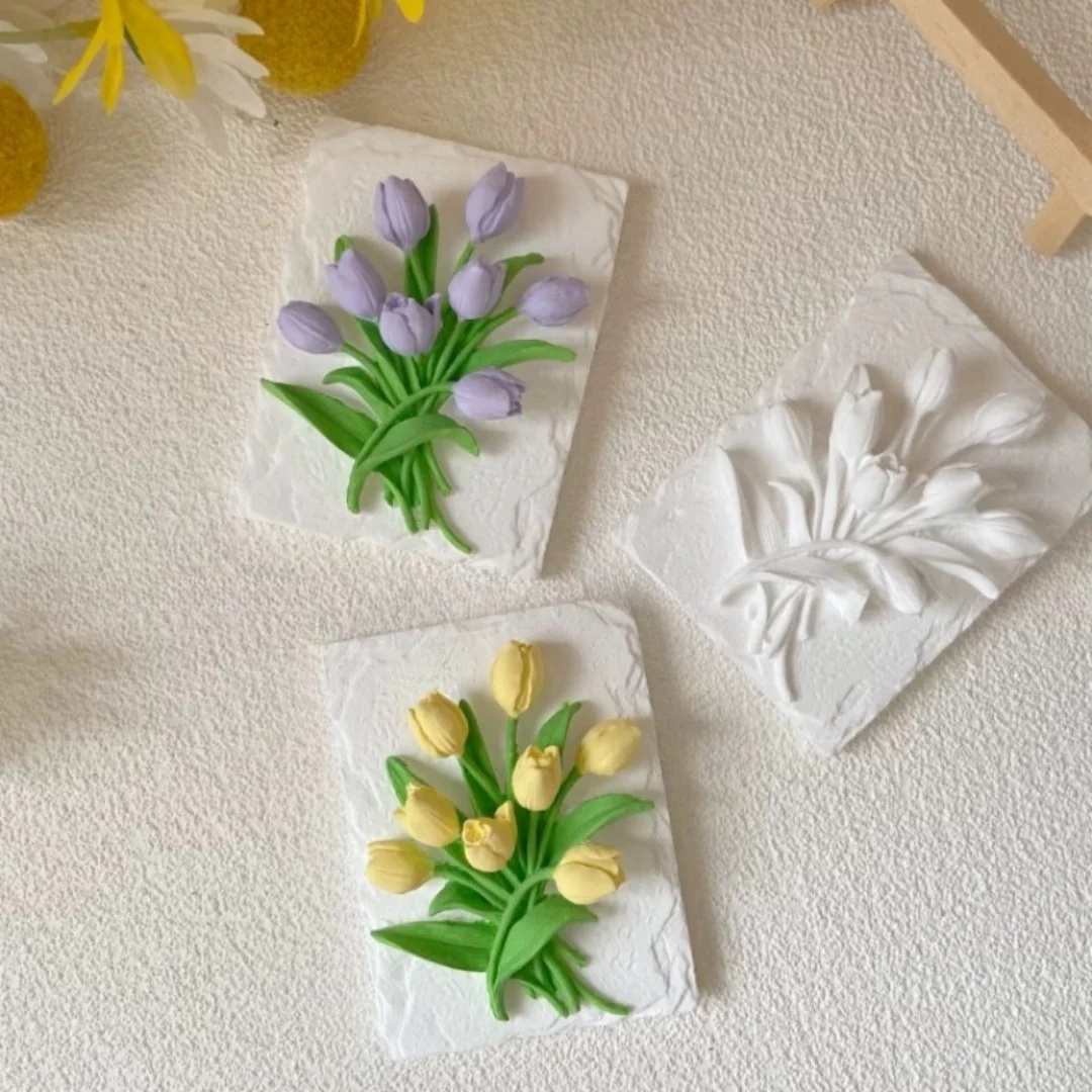 3D Tulip Rectangle Plaque Arom - 3D Printing Concrete 评论和价格