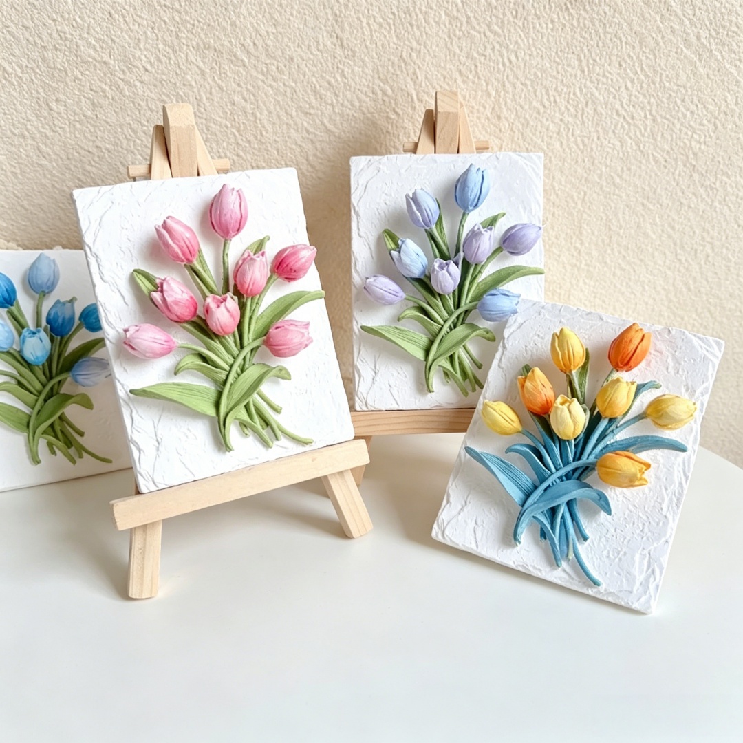3D Tulip Rectangle Plaque Arom - 3D Printing Concrete 评论和价格