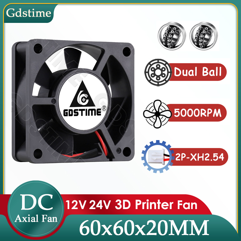 Gdstime 6020 Fan 24V 12V 5V DC - 3D Printer Power Supply 评论和价格