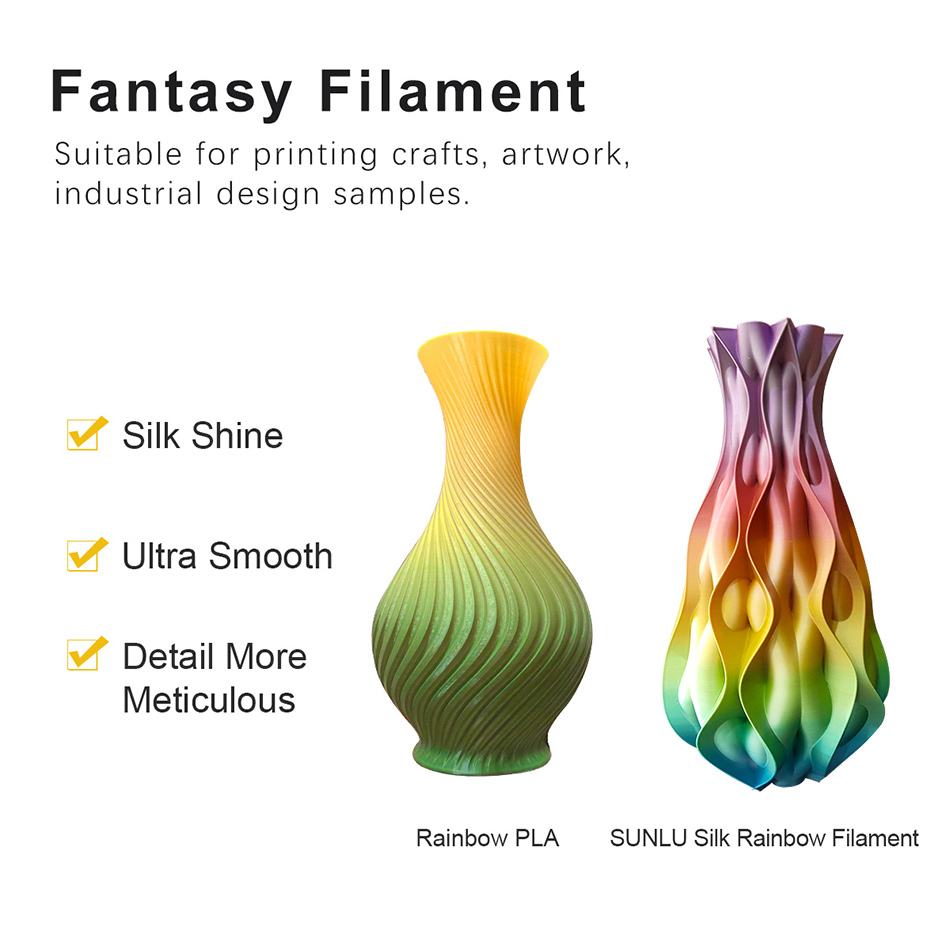 SUNLU SILK PLA 3D Filament 1.7 - Pla Filament 1.75Mm 评论和价格