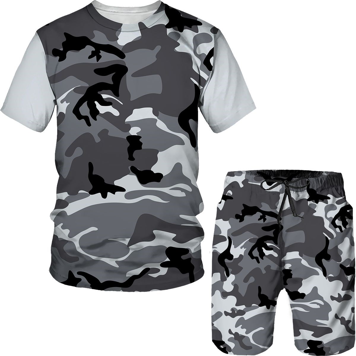 Camouflage Men's Suits Camo 3D - 3D Printing Jersey 评论和价格