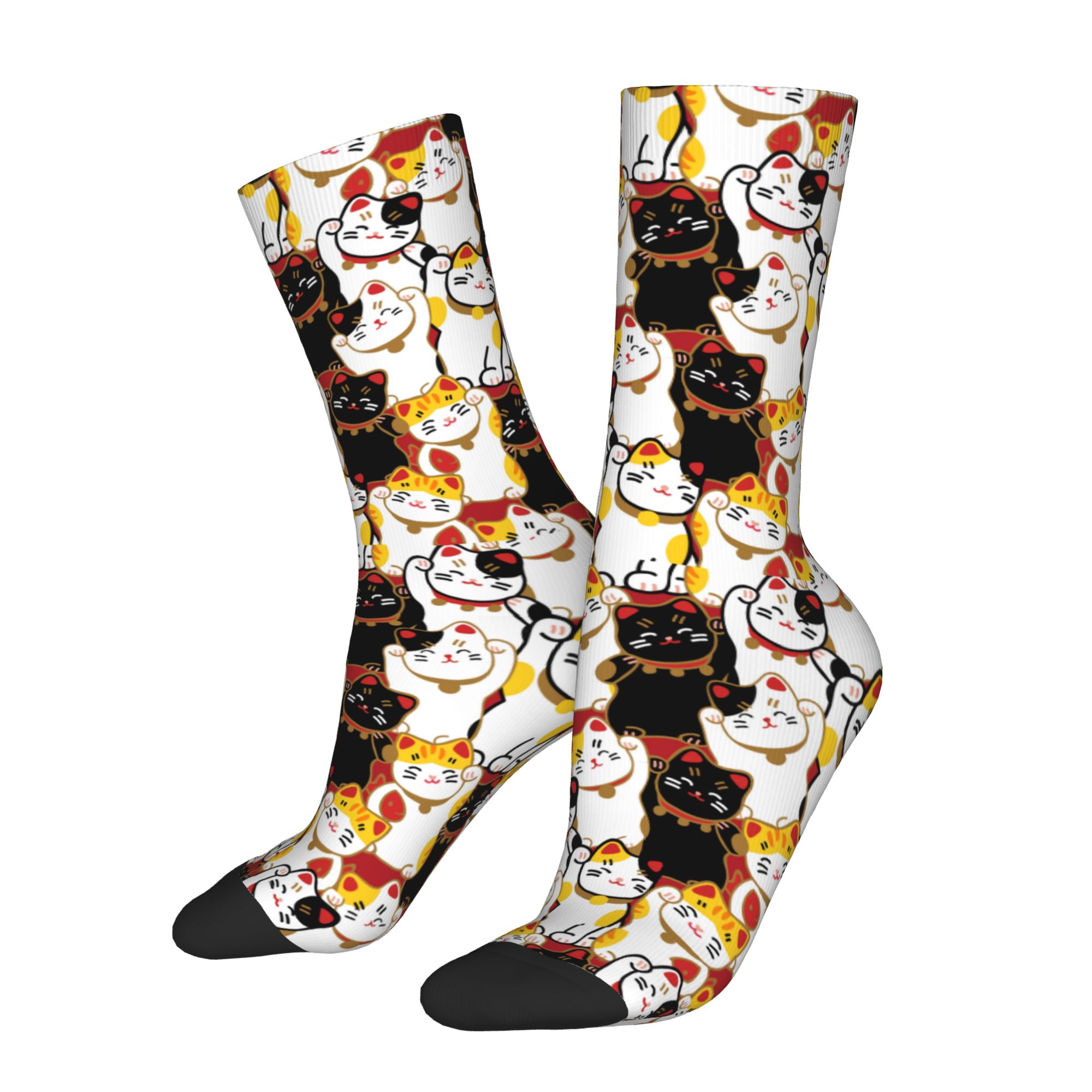 Custom Lucky Cat Men's Crew So - 3D Printing Youtube 评论和价格