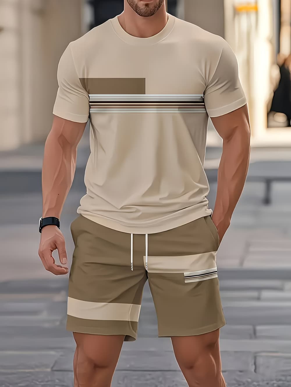 Men's Summer Sets Funny 3D Str - 3D Printing Jersey 评论和价格
