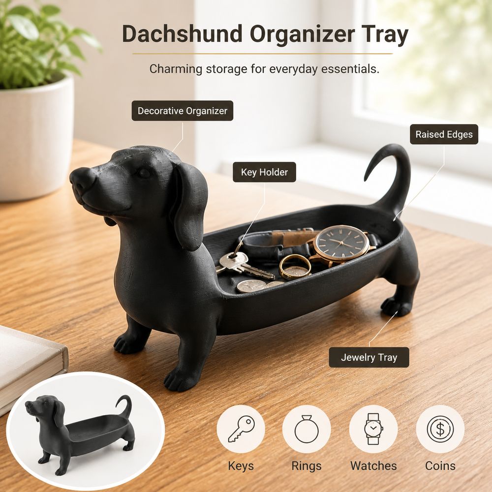New Dachshund Sausage Dog Jewe - 3D Printing Jewelry 评论和价格