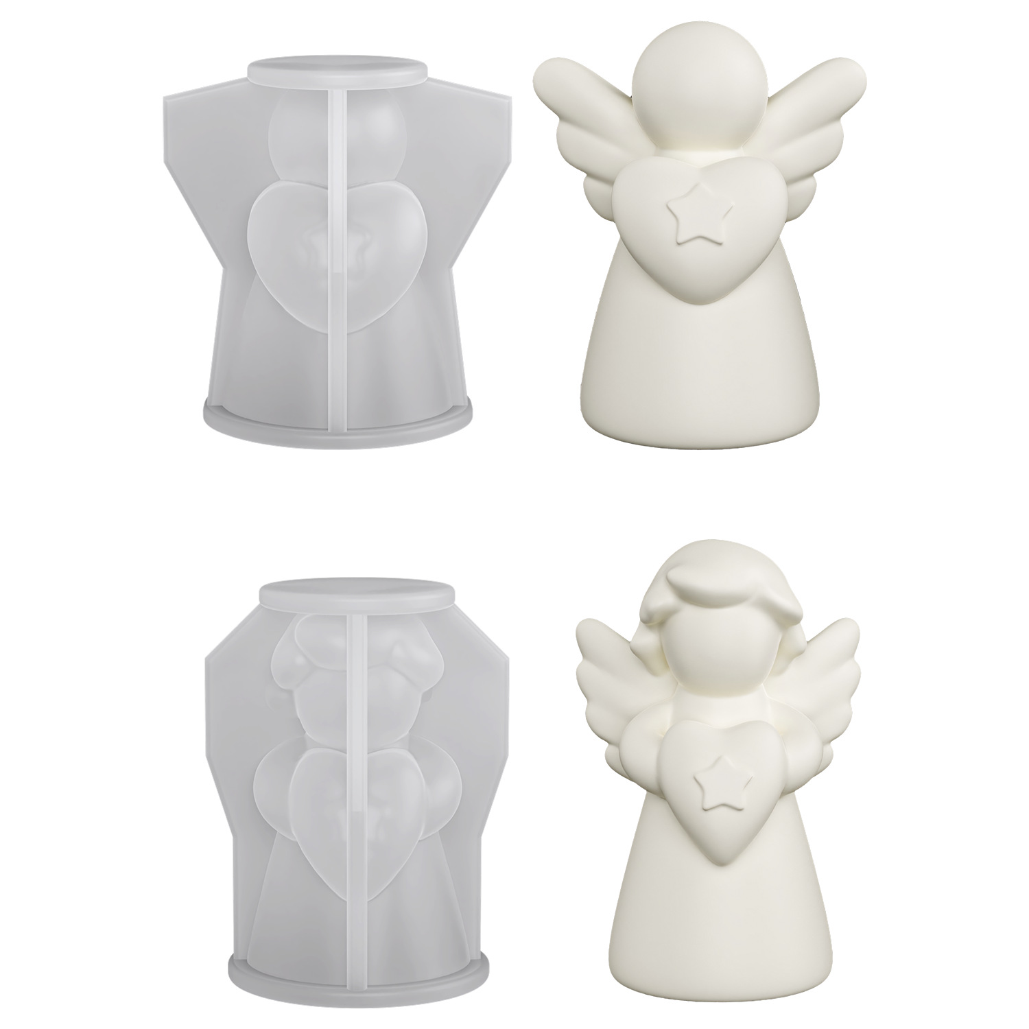 3D Wings Cute Angel Statue Dec - 3D Printing Concrete 评论和价格