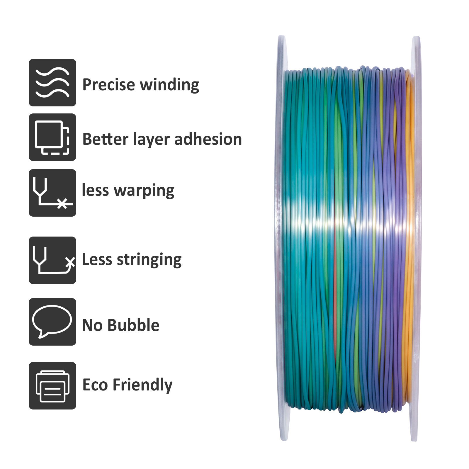 GEEETECH 5Kg 3D Silk PLA Filam - Pla Filament 1.75Mm 评论和价格