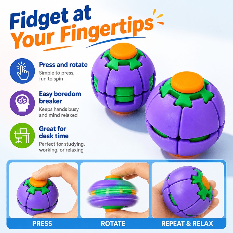 3D Printed Fidget Spinner Ball - 3D Printing Fidget Toys 评论和价格