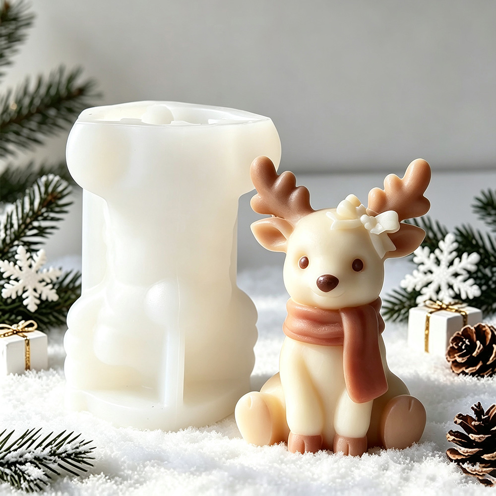 Sitting Reindeer Silicone Cand - 3D Printing Concrete 评论和价格