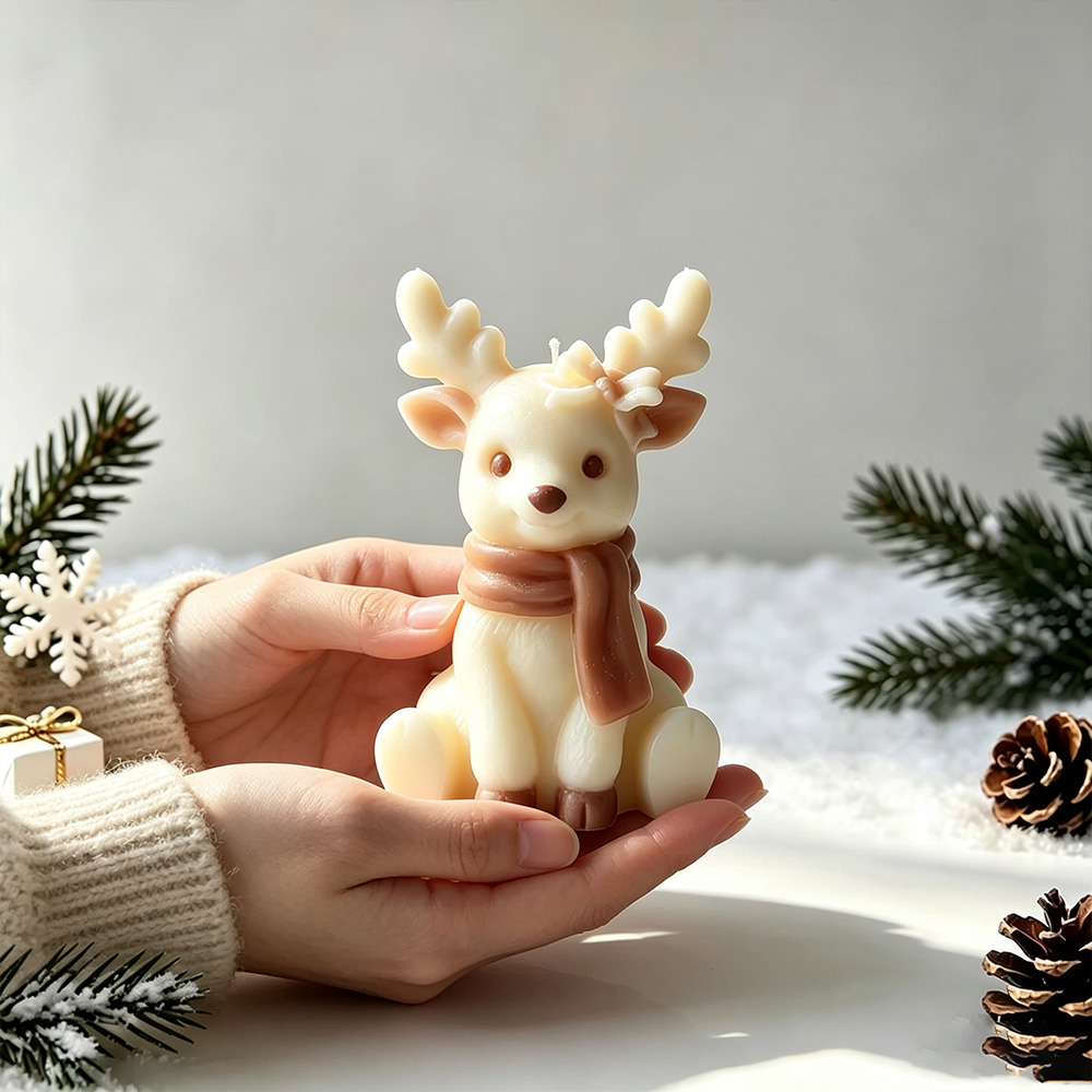 Sitting Reindeer Silicone Cand - 3D Printing Concrete 评论和价格