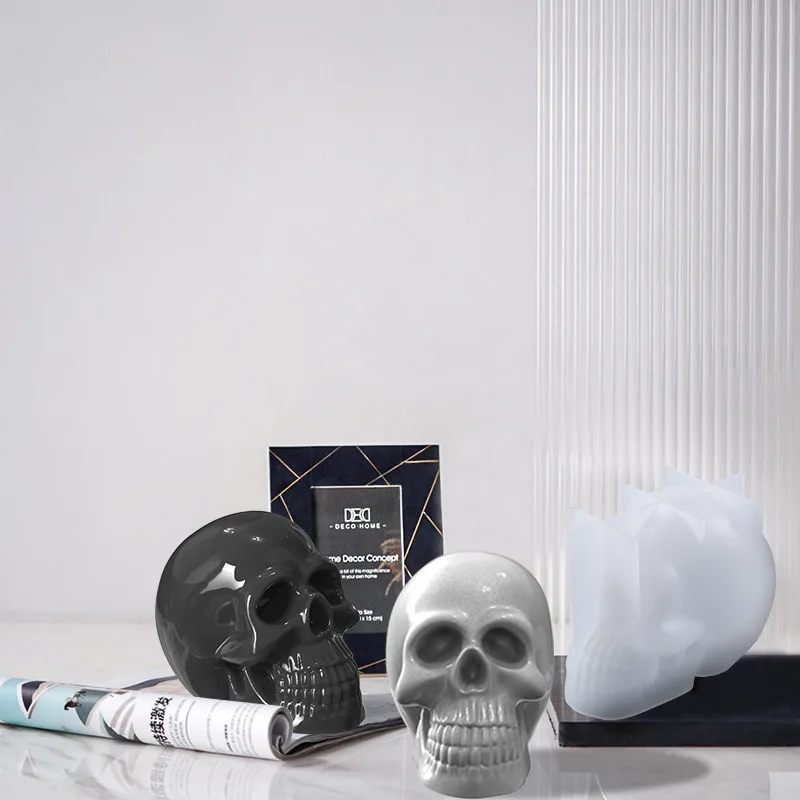 3D Skull Silicone Candle Molds - 3D Printing Concrete 评论和价格