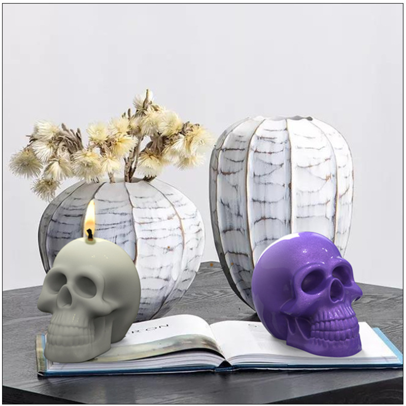 3D Skull Silicone Candle Molds - 3D Printing Concrete 评论和价格